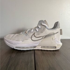 LEBRON WITNESS VI(6) SUMMIT WHITE METALLIC PEWTER BASKETBALL MENS SHOES